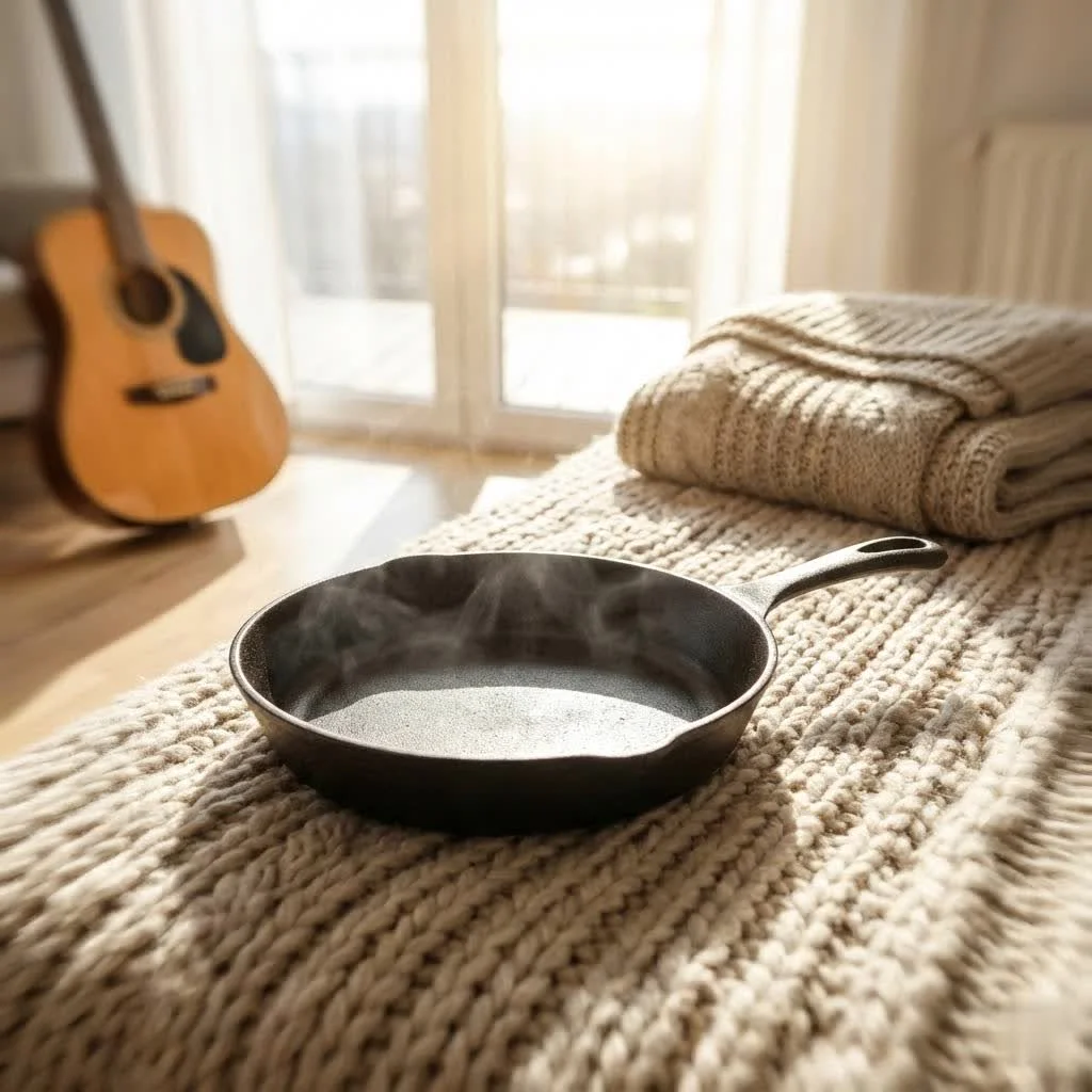 Farberware frying pan on a stovetop