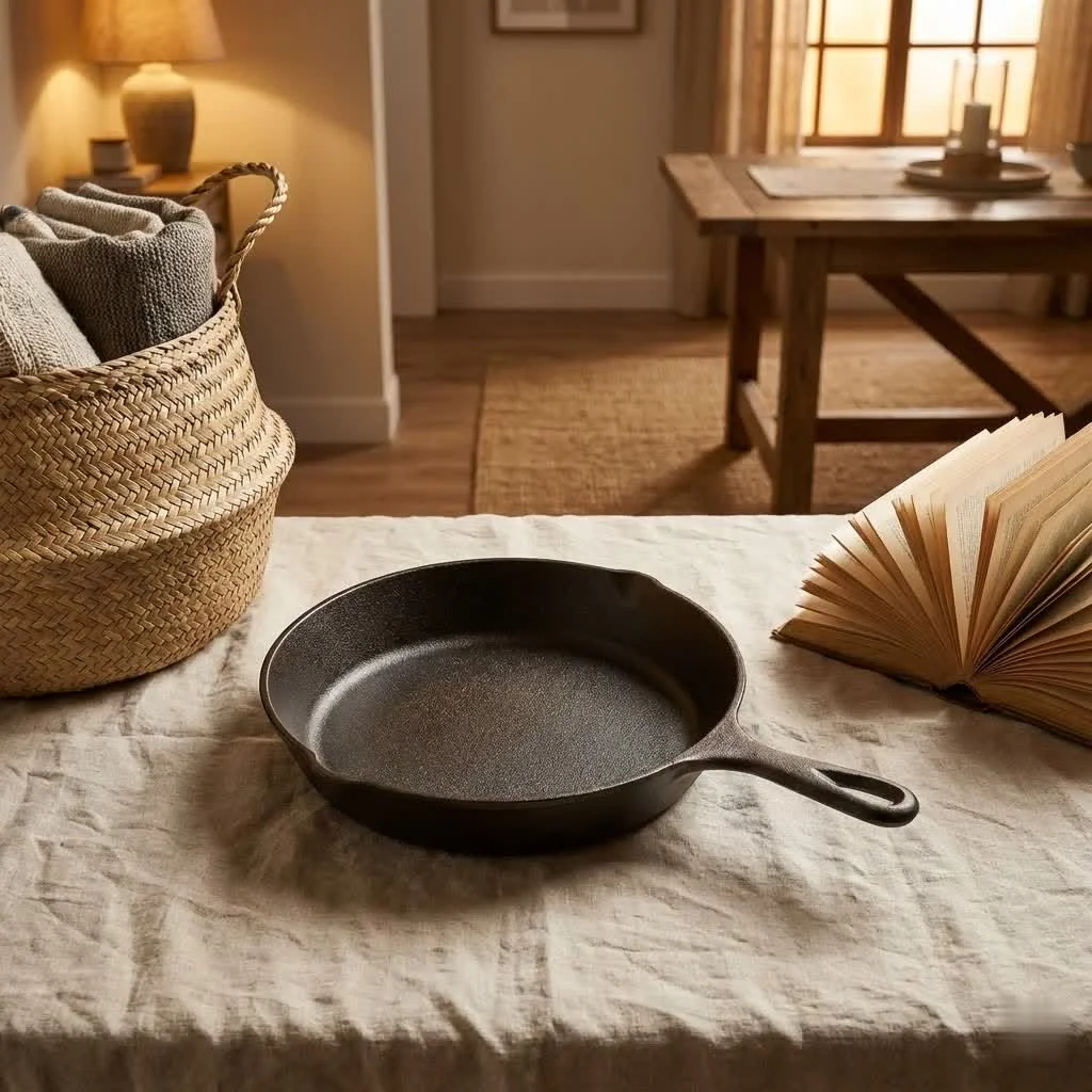 Transparent glass frying pan on a stovetop with food