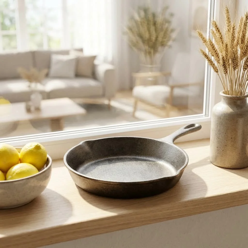 Frying pan with a clear glass lid on a stovetop